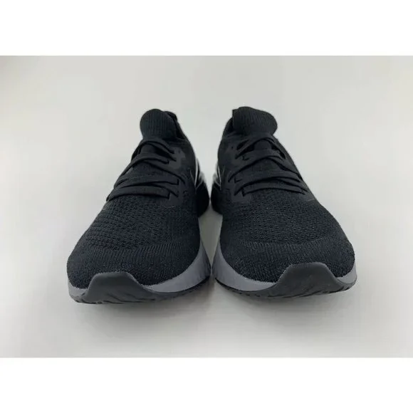 Nike Epic React Flyknit 2 Black Anthracite Men's Running Shoes Gray - Picture 8 of 11